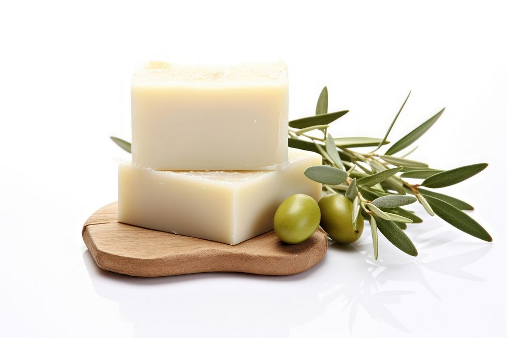 Handmade natural soap olive plant food. AI generated Image by rawpixel.
