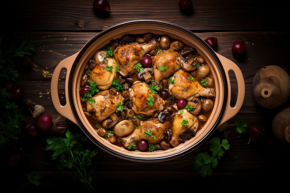 French Coq Au Vin Chicken Free Photo Rawpixel   CHJpdmF0ZS9sci9pbWFnZXMvd2Vic2l0ZS8yMDIzLTEwL3Jhd3BpeGVsX29mZmljZV8zNF9waG90b19vZl9ob21lbWFkZV9mcmVuY2hfY29xX2F1X3Zpbl9jaGlja2VuX19iNzMxMTc3MS1jZWNiLTRiZGUtYmEwMi04NGVhNDViOTZjOGJfMS5qcGc 