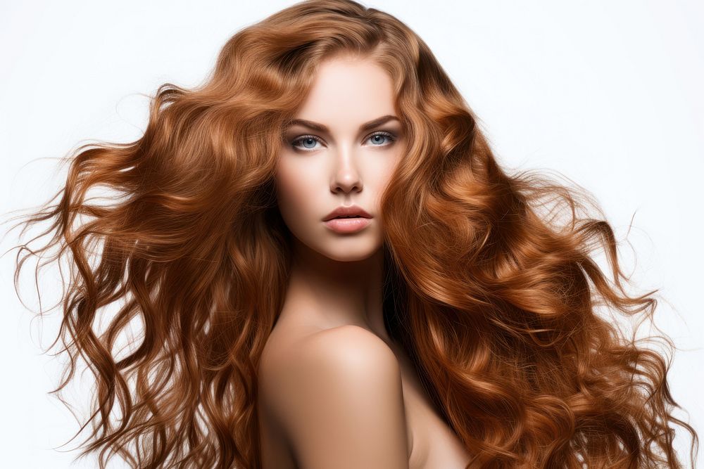 Lively hair portrait adult photo. AI generated Image by rawpixel.