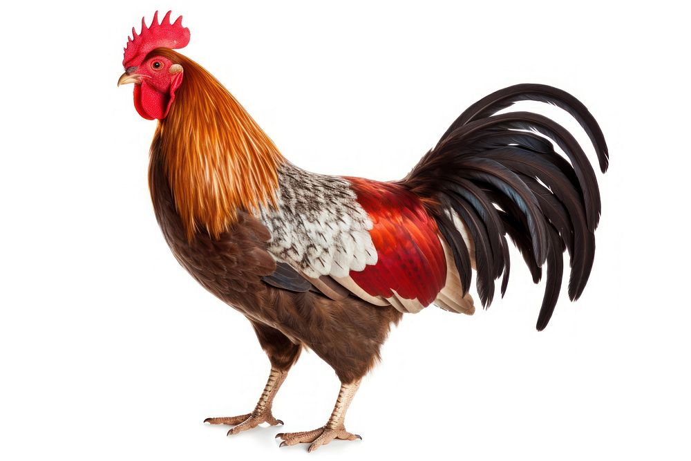 Male rooster chicken poultry animal. AI generated Image by rawpixel.