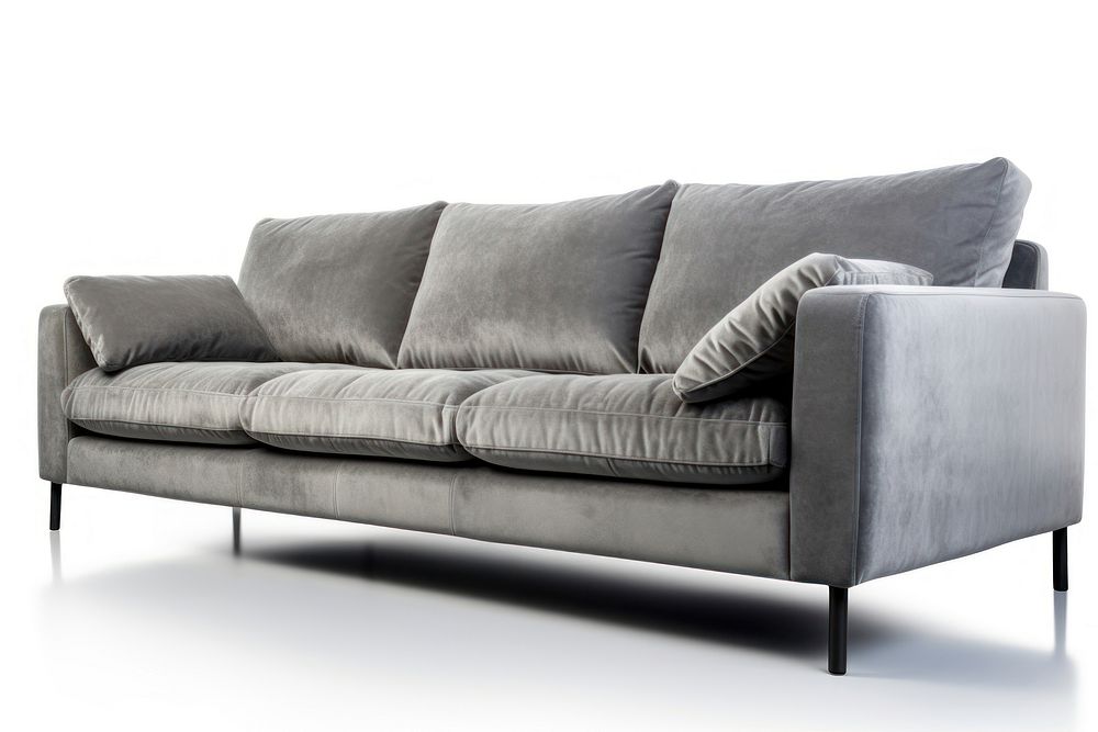 Modren gray sofa furniture cushion pillow. AI generated Image by rawpixel.