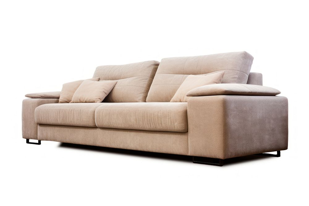 Modren sofa furniture cushion white background. 