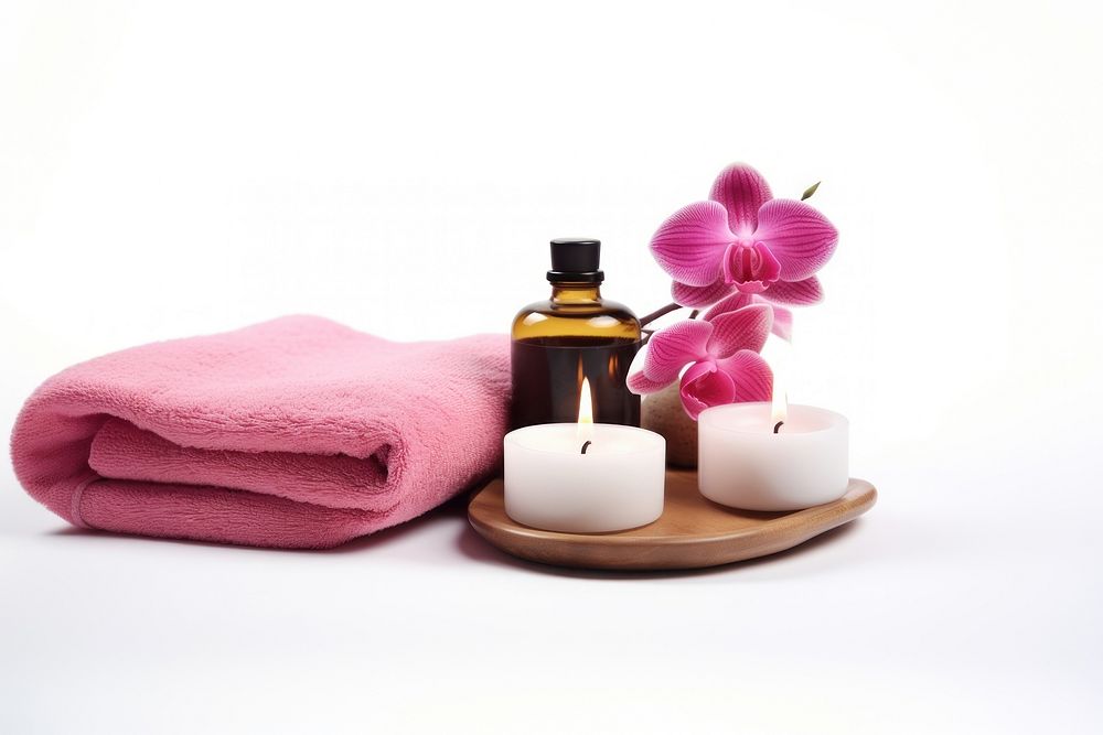 Spa theme object flower towel petal. AI generated Image by rawpixel.