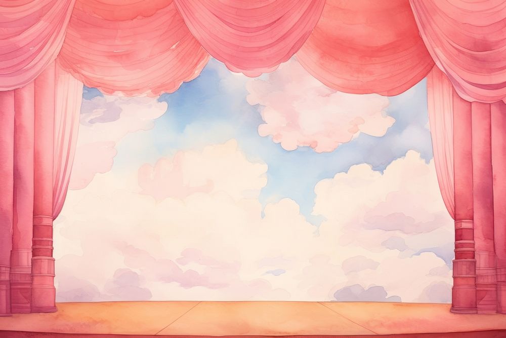 Stage backgrounds nature sky. AI generated Image by rawpixel.