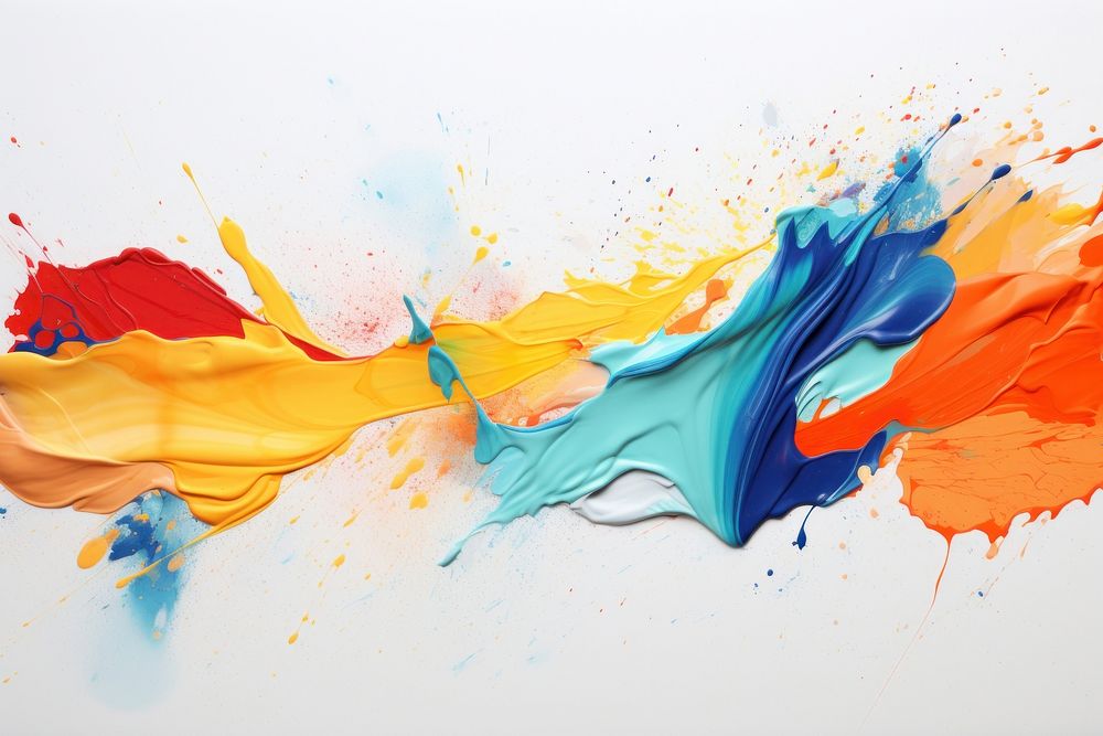Colorful paint splash effect background