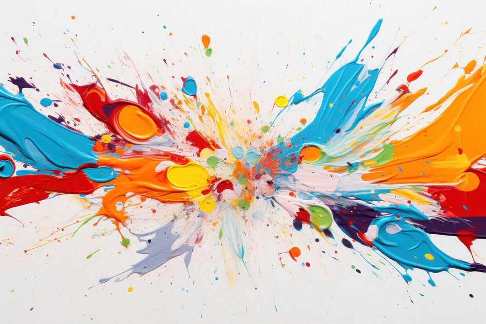 Colorful paint splash effect background