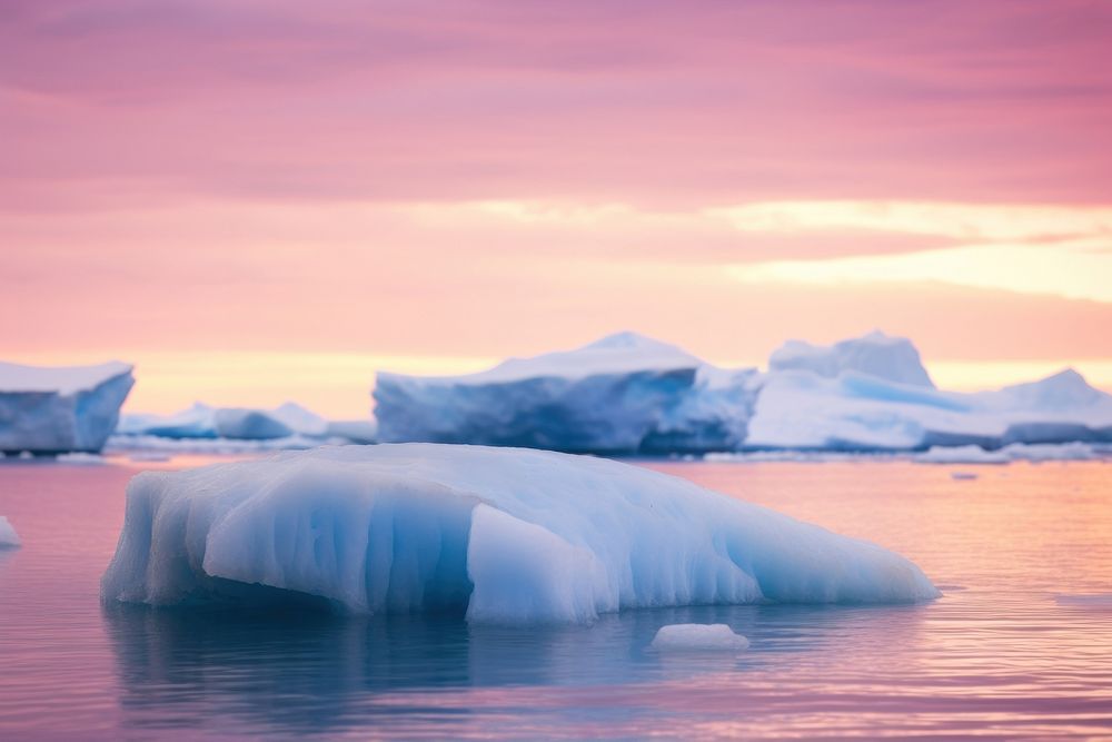 Landscape iceberg glacier nature. AI generated Image by rawpixel.