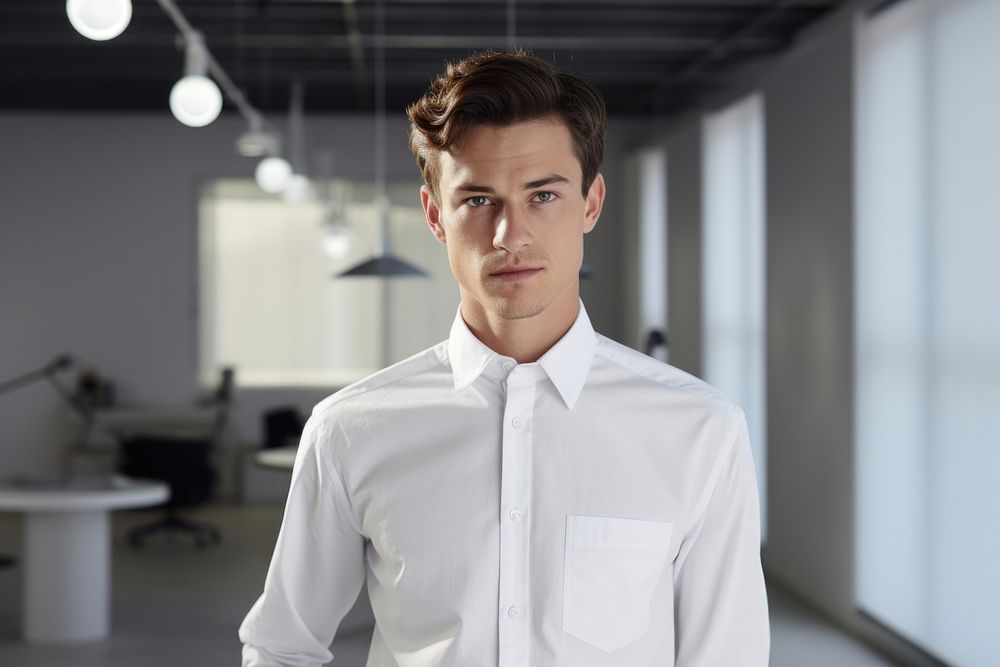 Young-age business white man shirt office adult. AI generated Image by rawpixel.