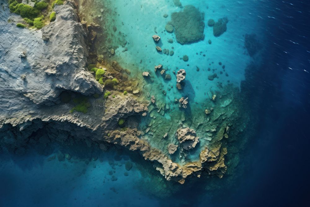 Mariana trench outdoors nature ocean. AI generated Image by rawpixel.