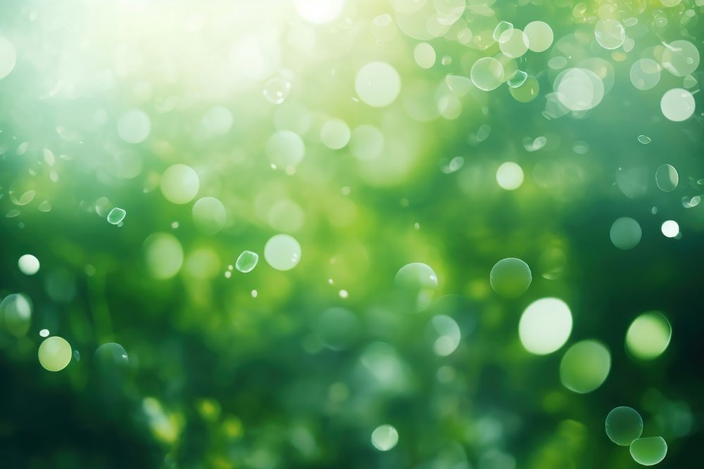 Green bokeh light sunlight outdoors. AI generated Image by rawpixel.