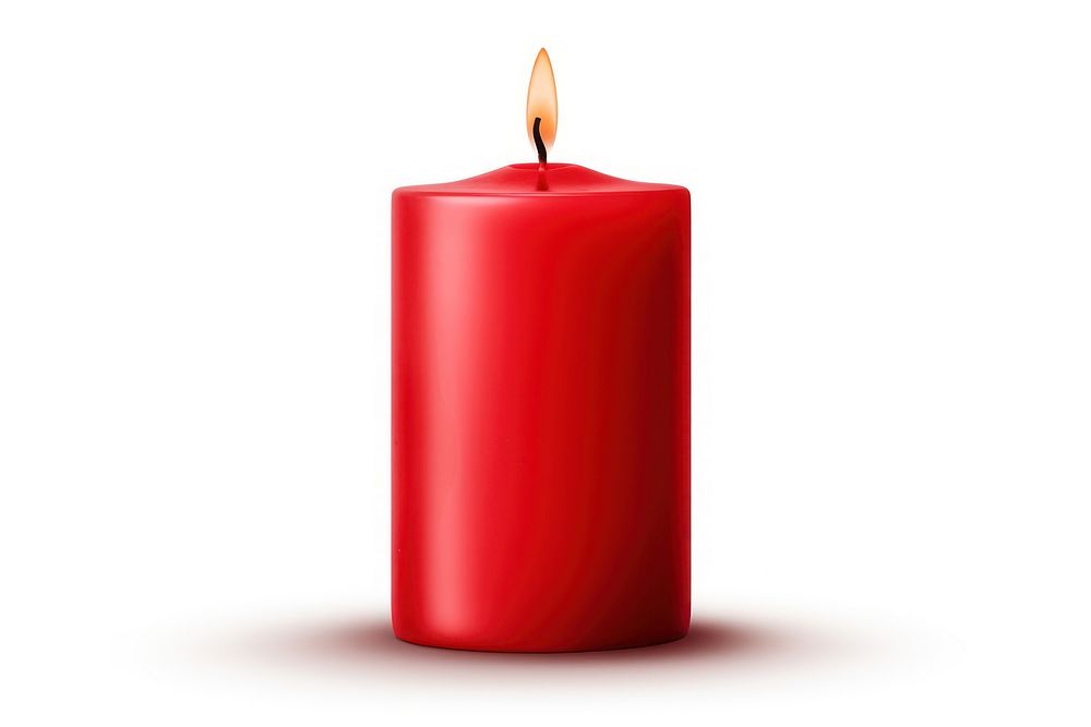 Candle red white background spirituality. AI generated Image by rawpixel.