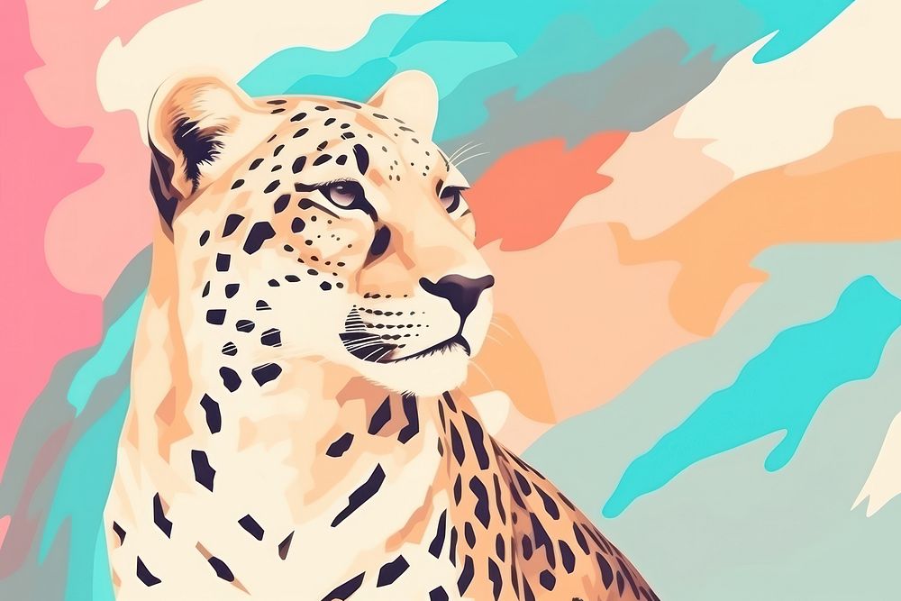 Cheetah cheetah animal wildlife. AI generated Image by rawpixel.