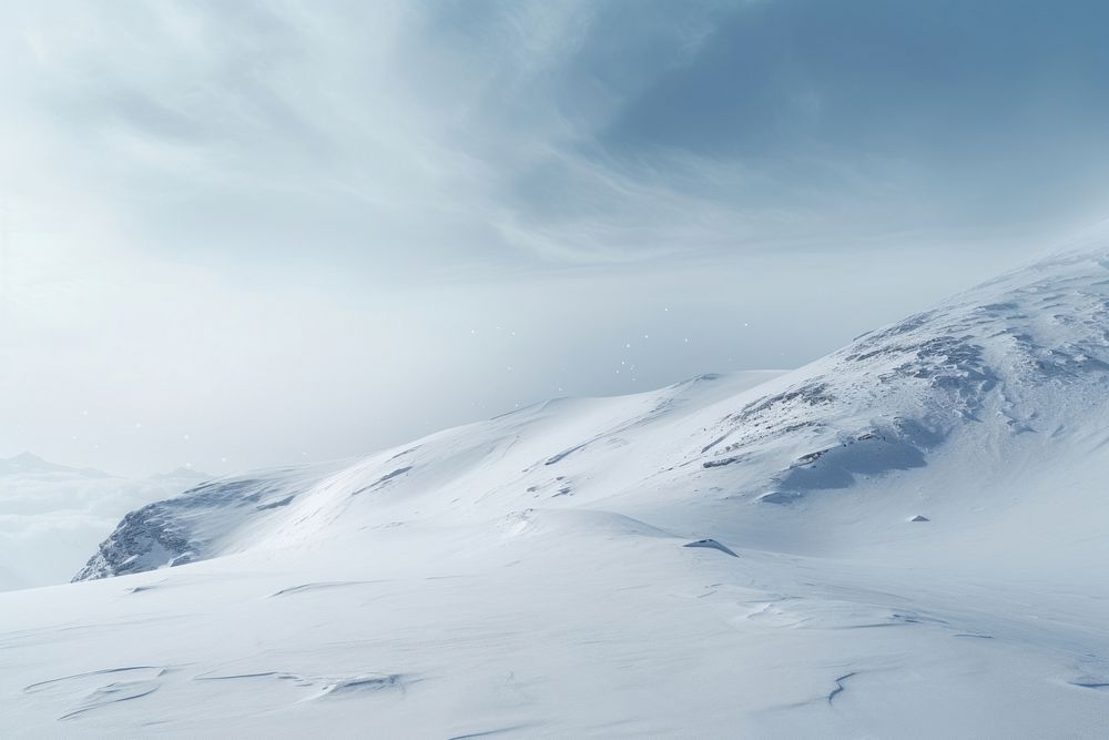 Nature snow landscape mountain. AI generated Image by rawpixel.