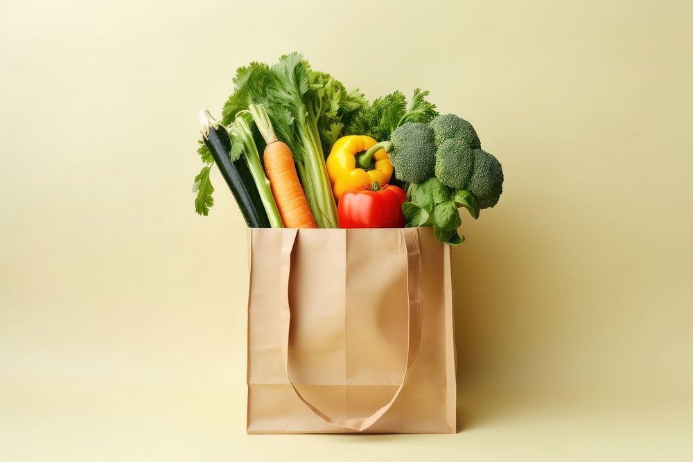Bag vegetable food freshness. AI generated Image by rawpixel.