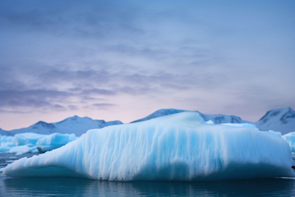 Iceberg glacier nature landscape. AI generated Image by rawpixel.