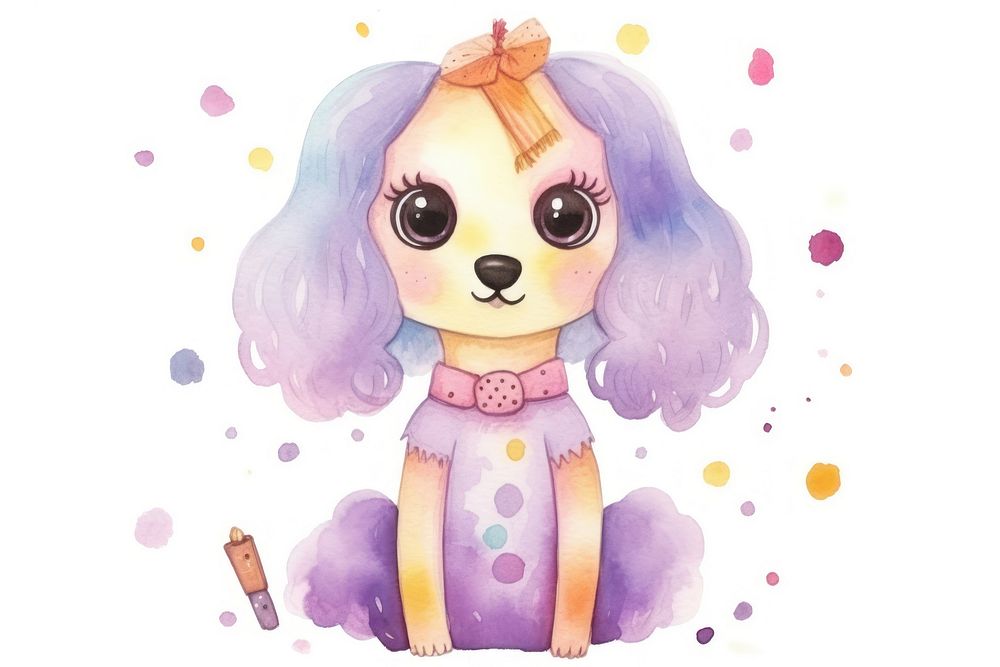 Cartoon animal cute doll. AI generated Image by rawpixel.