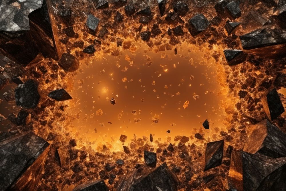 Dramatic Explosion fire explosion outdoors. AI generated Image by rawpixel.