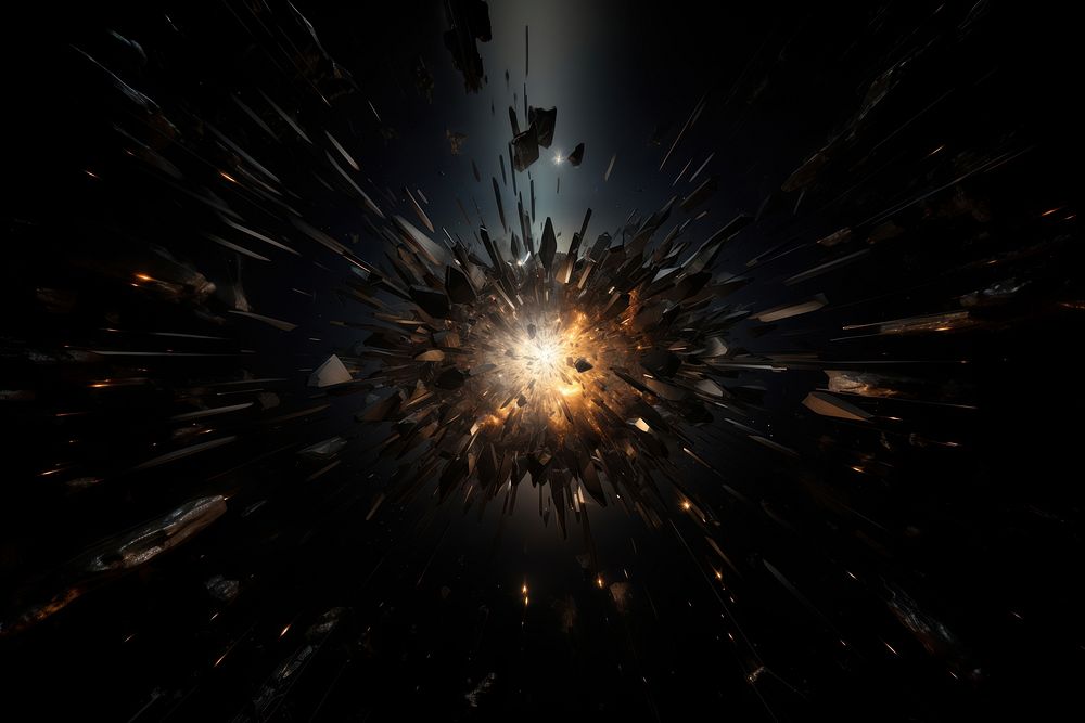 Explosion fireworks light night. AI generated Image by rawpixel.
