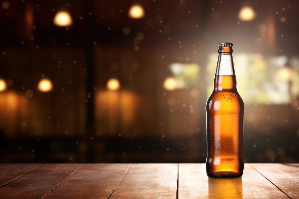 Bottle glass beer drink. AI generated Image by rawpixel.