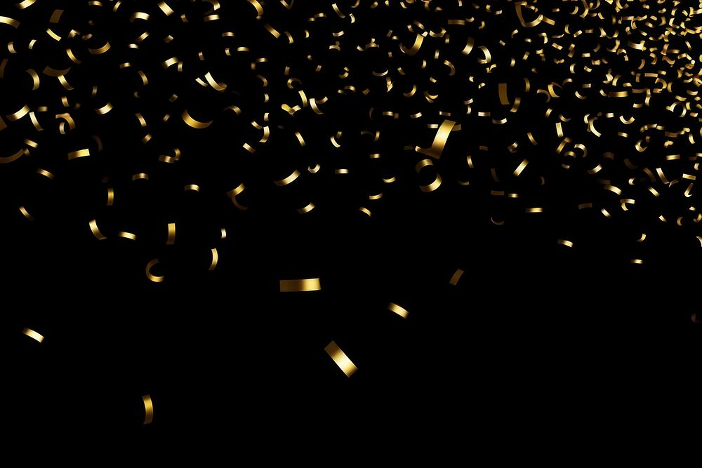 Gold confetti effect background