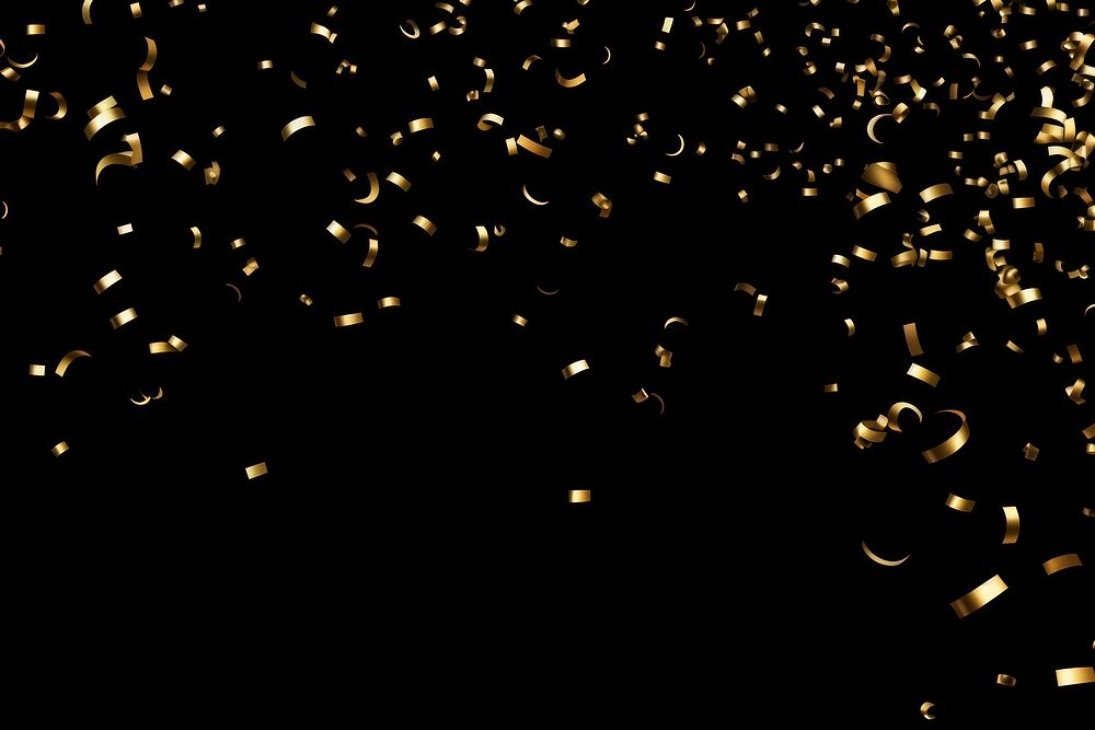 Gold confetti effect background