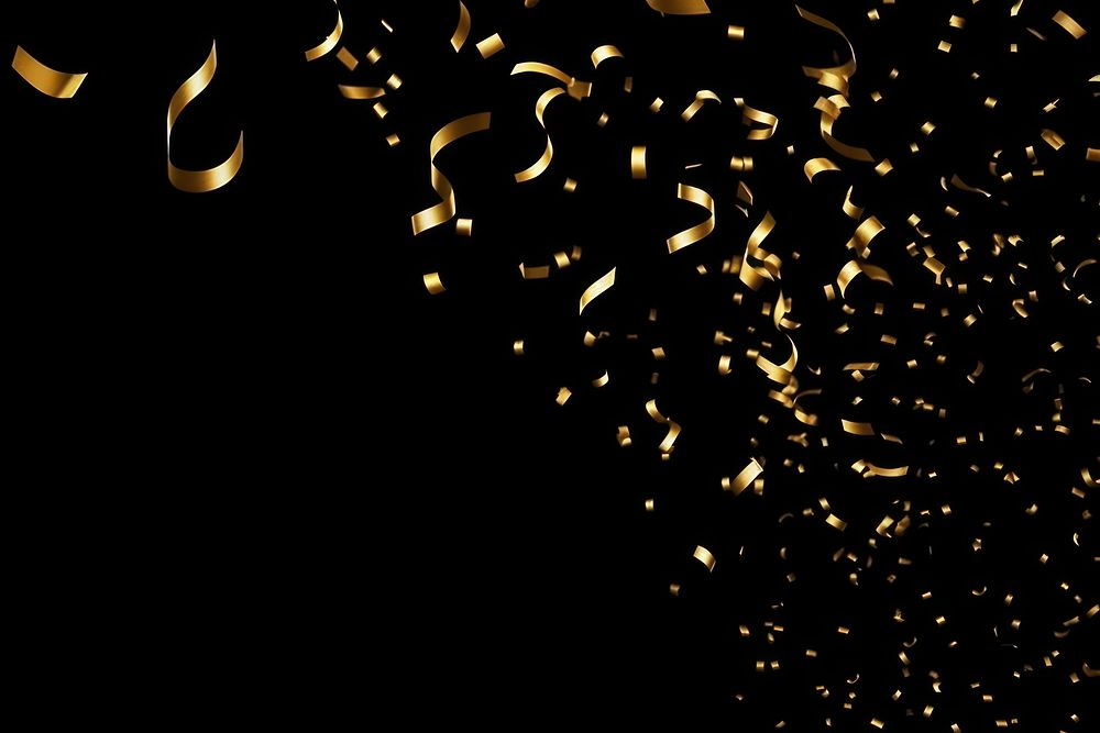 Gold confetti effect background