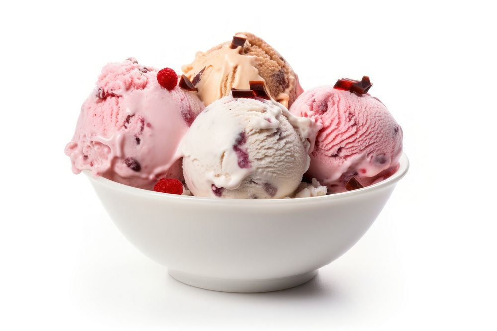 Ice cream dessert food bowl. AI generated Image by rawpixel.