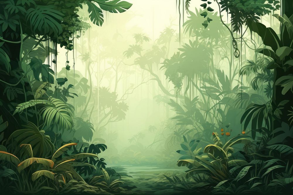 Deep tropical jungles backgrounds vegetation outdoors