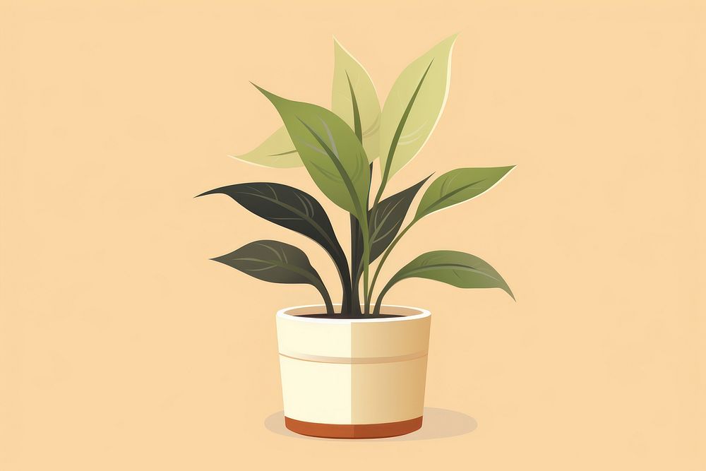 Houseplant leaf flowerpot seedling. AI generated Image by rawpixel.