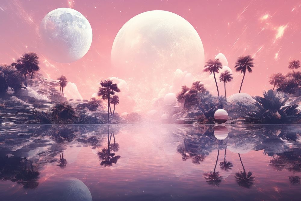 Dreamscapes background astronomy outdoors nature. AI generated Image by rawpixel.
