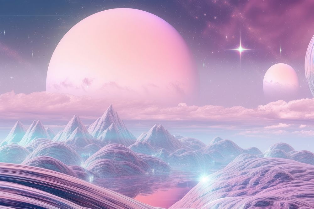 Dreamscapes background backgrounds astronomy outdoors. AI generated Image by rawpixel.