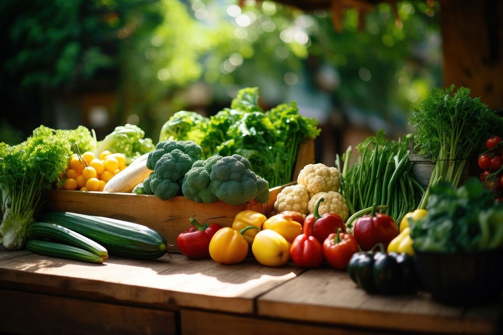 Vegetable organic market plant. 