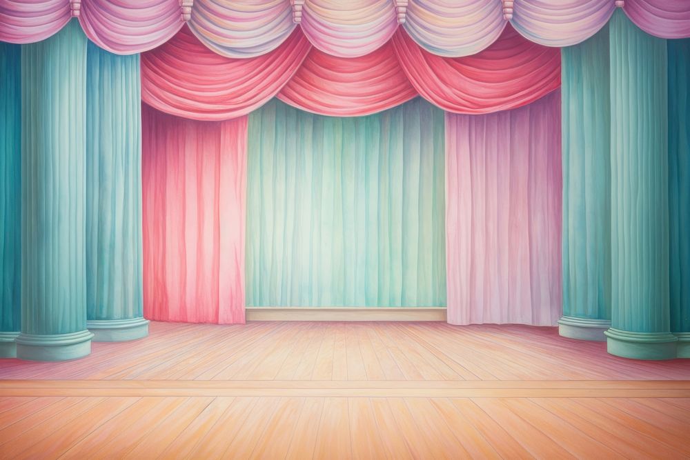 Stage backgrounds curtain indoors