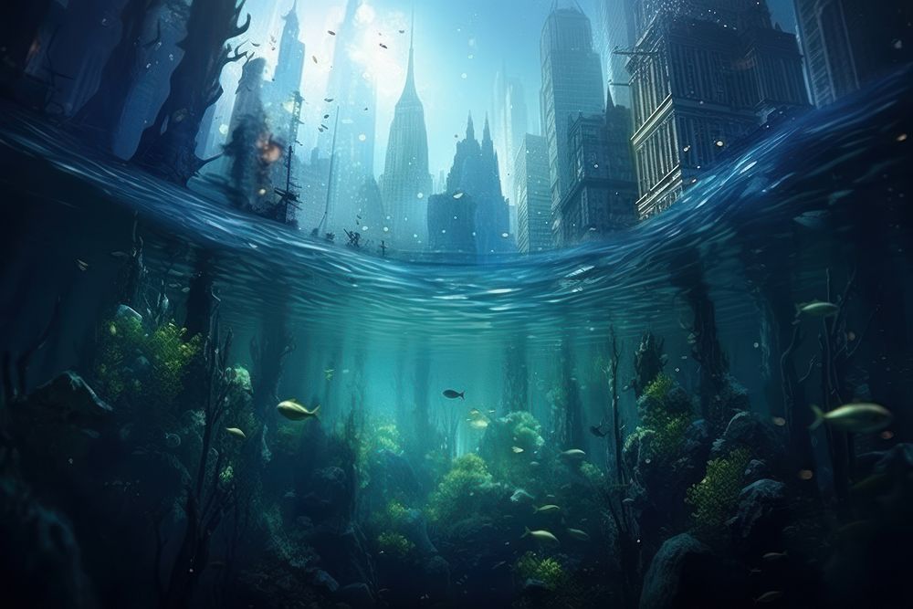 Underwater background aquarium outdoors nature
