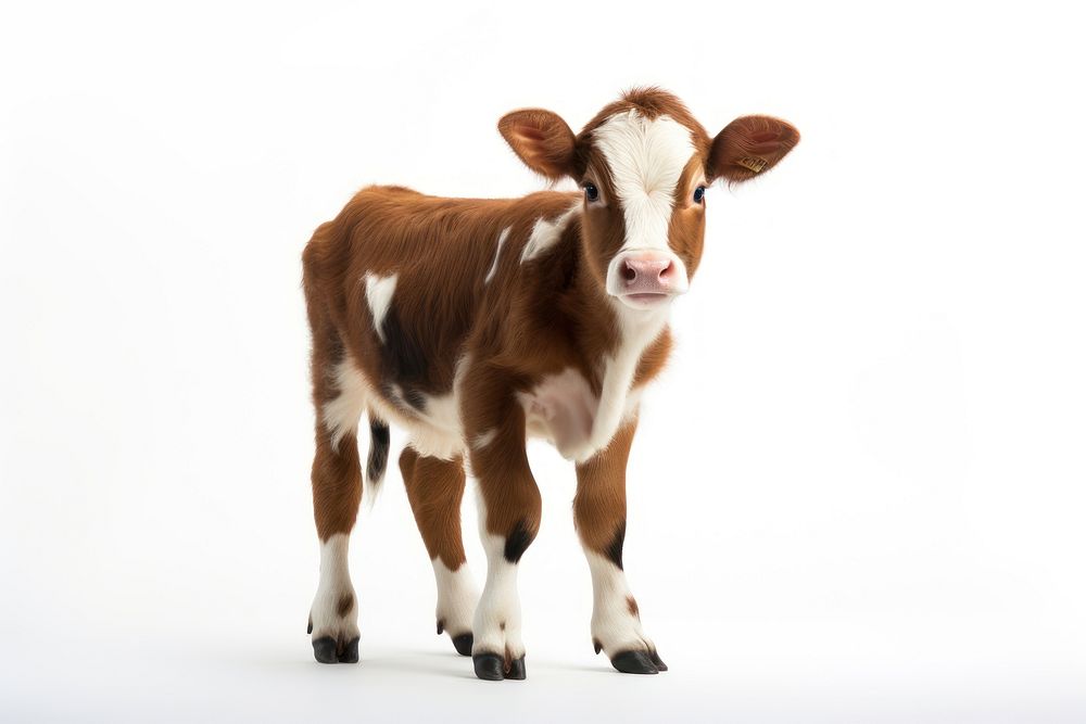 Baby cow livestock mammal animal. AI generated Image by rawpixel.
