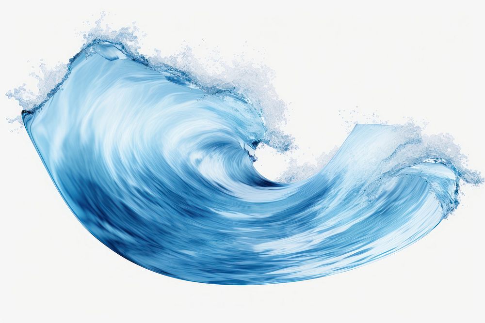 Water wavy splash clip art splashing nature wave. AI generated Image by rawpixel.