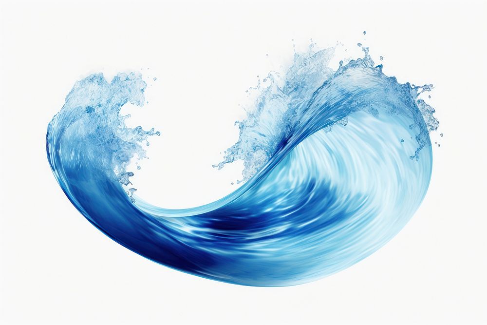 Water wavy splash clip art splashing shape wave. AI generated Image by rawpixel.