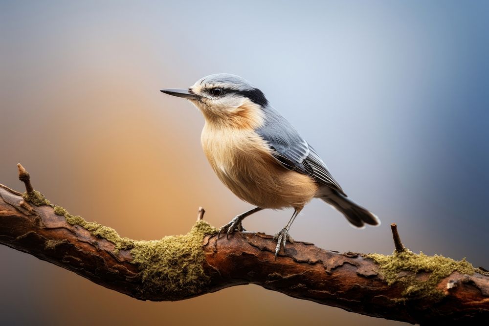 Eurasian perching animal branch. 