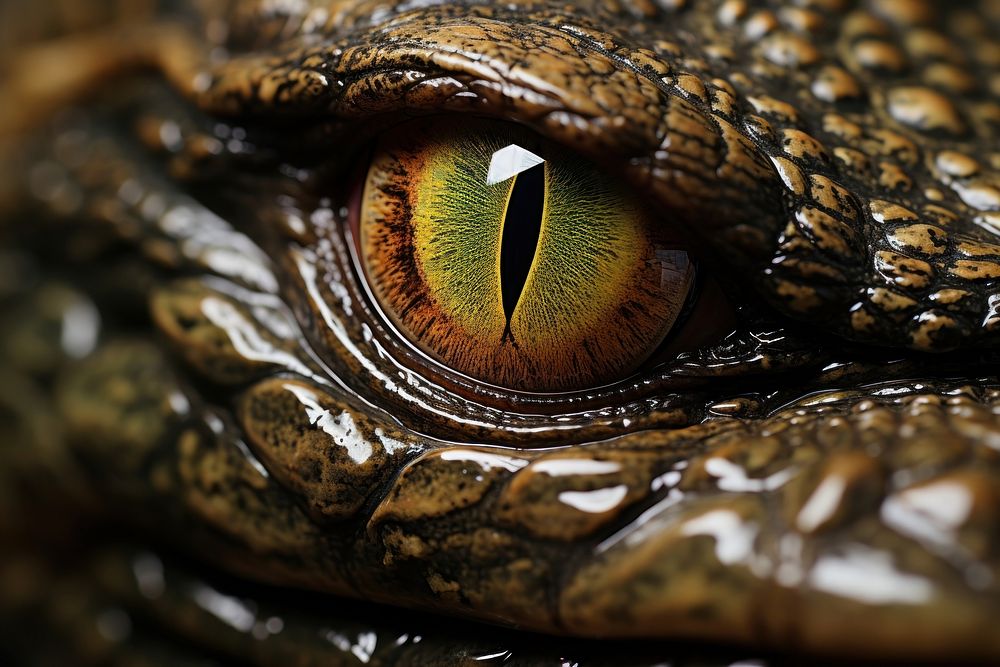 Crocodile reptile animal snake. AI generated Image by rawpixel.