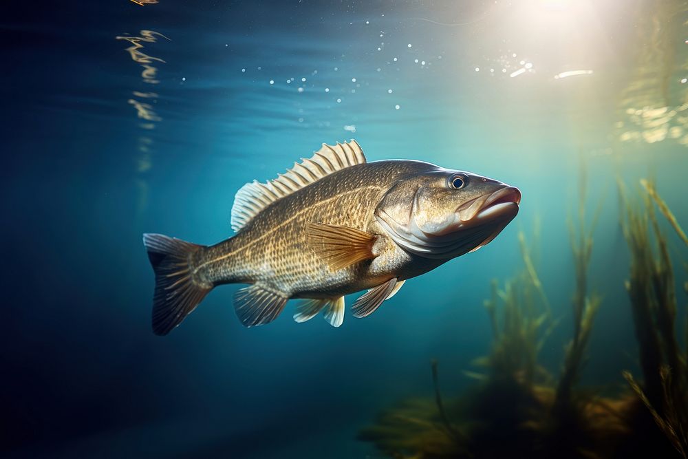 Fish fish animal perch. AI generated Image by rawpixel.