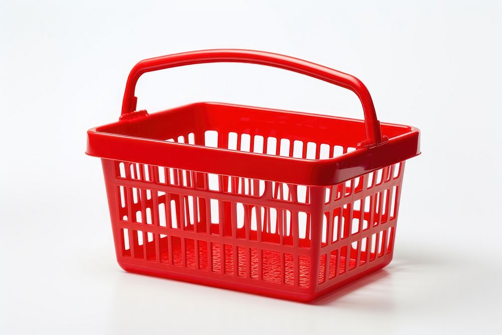 Basket plastic white background container. AI generated Image by rawpixel.