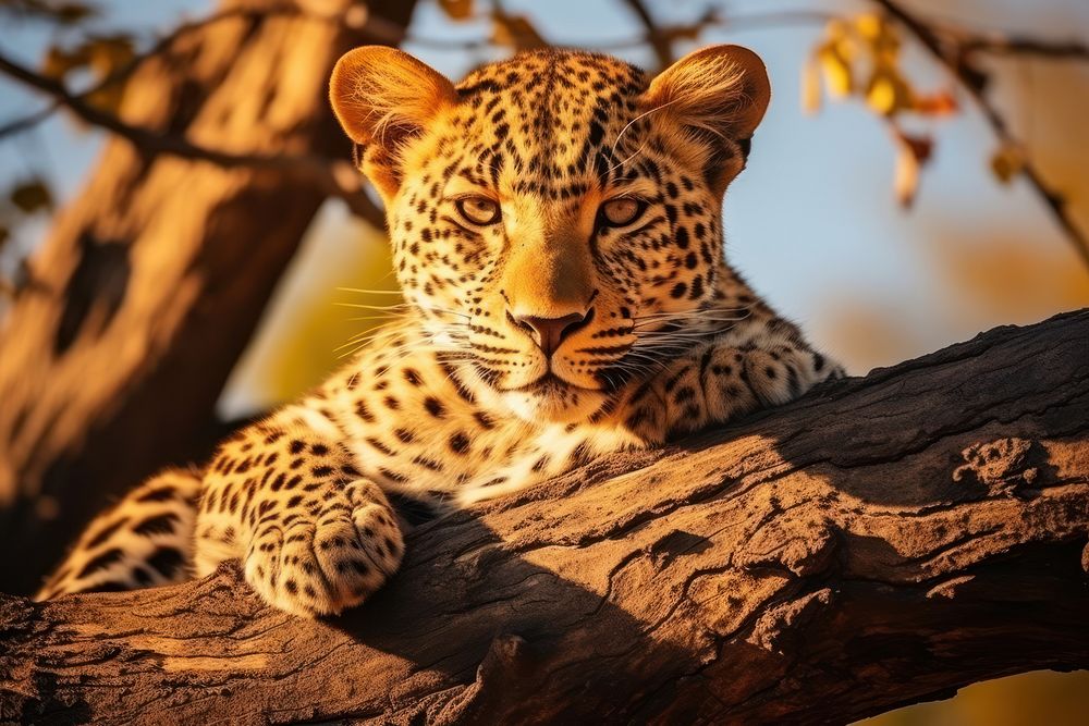 Leopard leopard wildlife cheetah. AI generated Image by rawpixel.