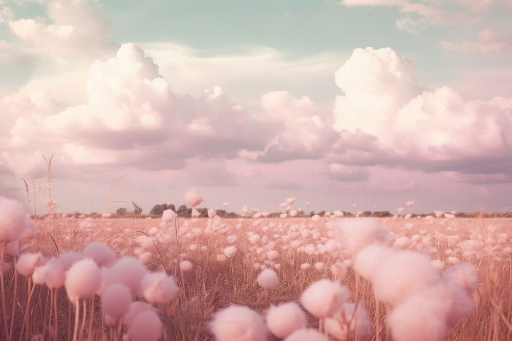 Fantasy cloud landscape outdoors. AI generated Image by rawpixel.