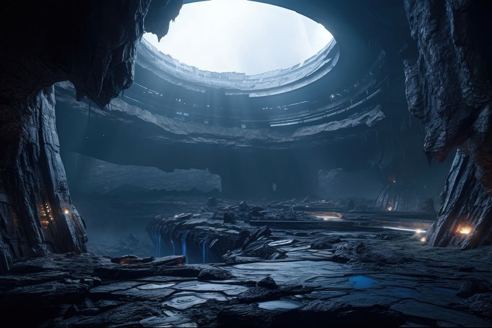 Cave nature architecture screenshot. AI generated Image by rawpixel.