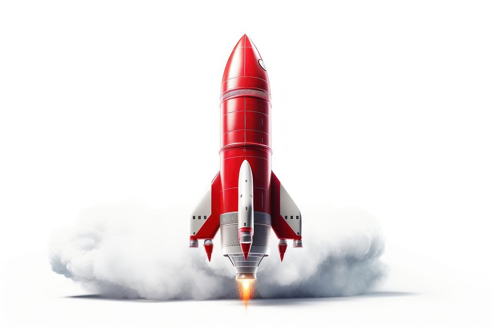 Rocket aircraft missile vehicle. AI generated Image by rawpixel.