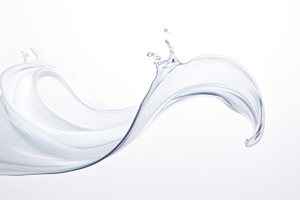 Abstract water swish swirl white simplicity. AI generated Image by rawpixel.