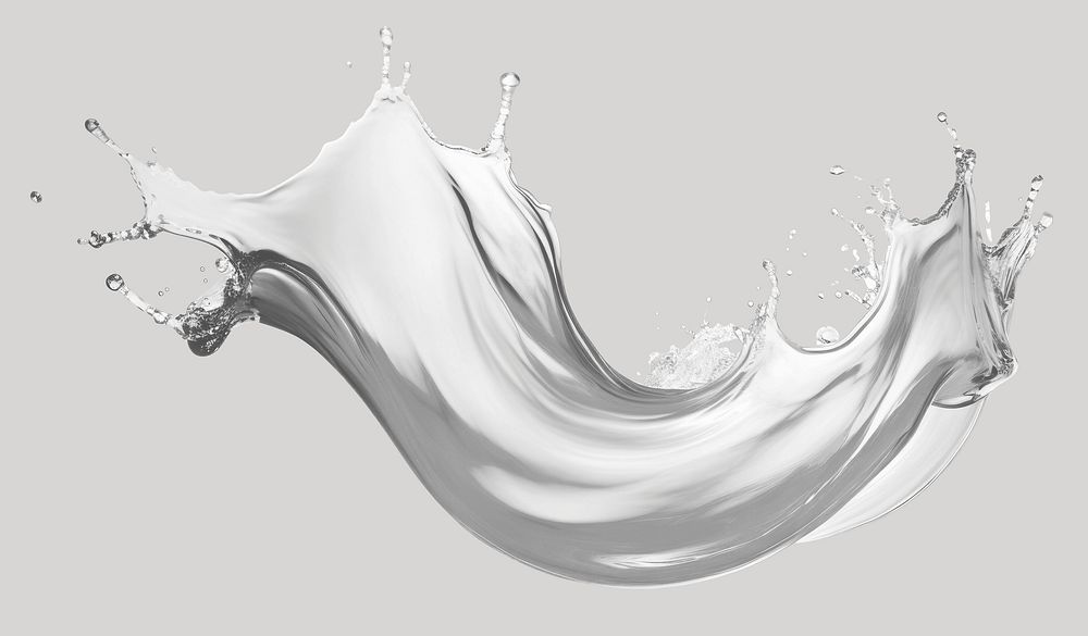 Paint water swish swirl white background splattered. AI generated Image by rawpixel.