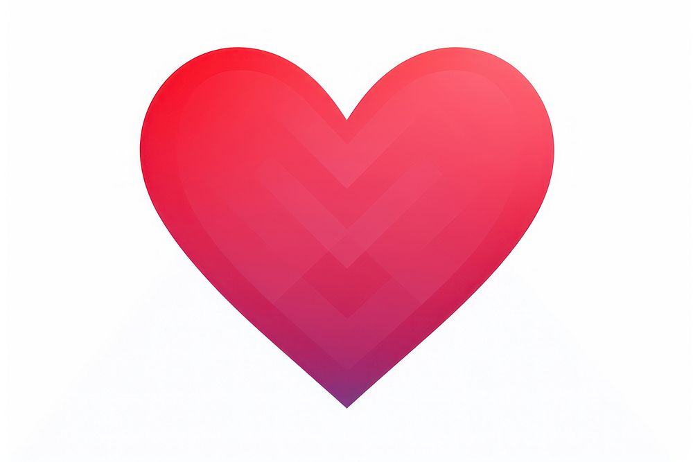 Heart shape white background magenta. AI generated Image by rawpixel.