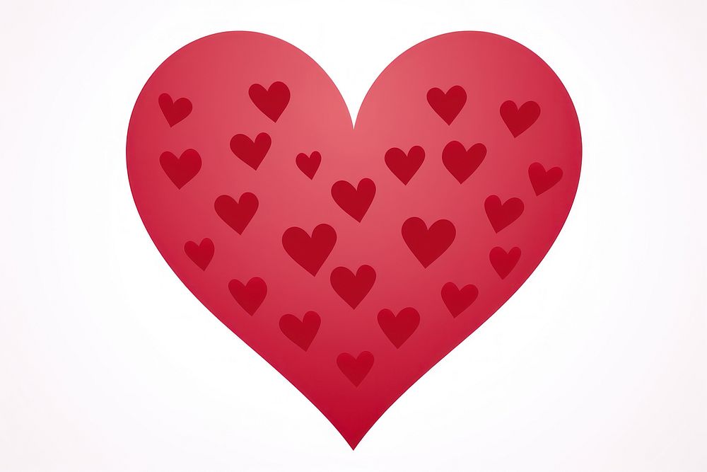 Heart shape white background romance. AI generated Image by rawpixel.