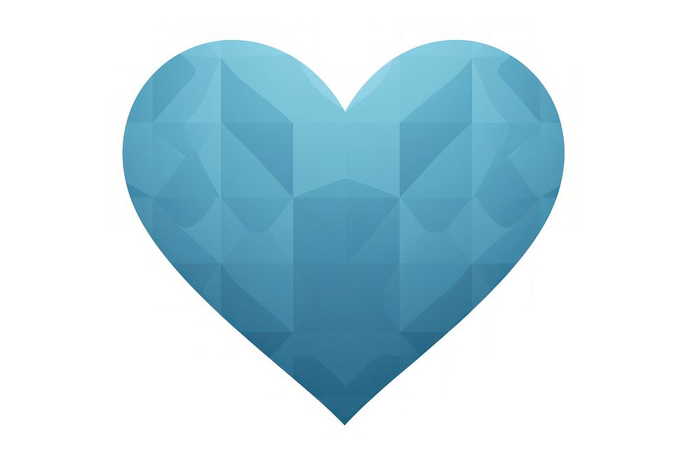 Shape heart blue white background. AI generated Image by rawpixel.